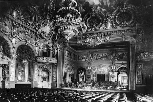 Photograph of the Salle Garnier Auditorium in 1879.