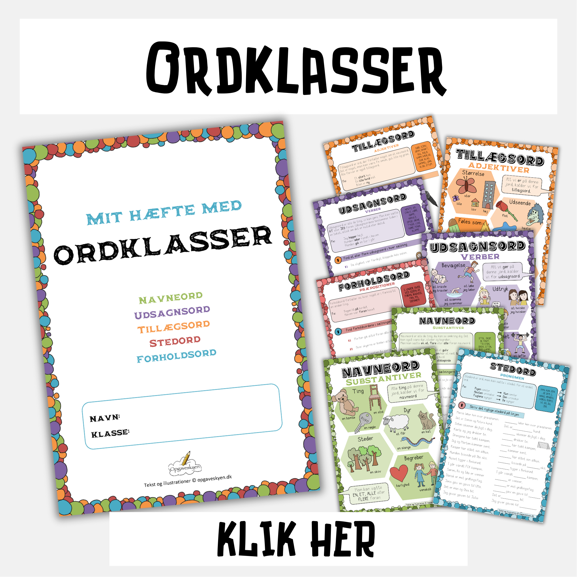 Read more about the article Ordklassehæfte samlet