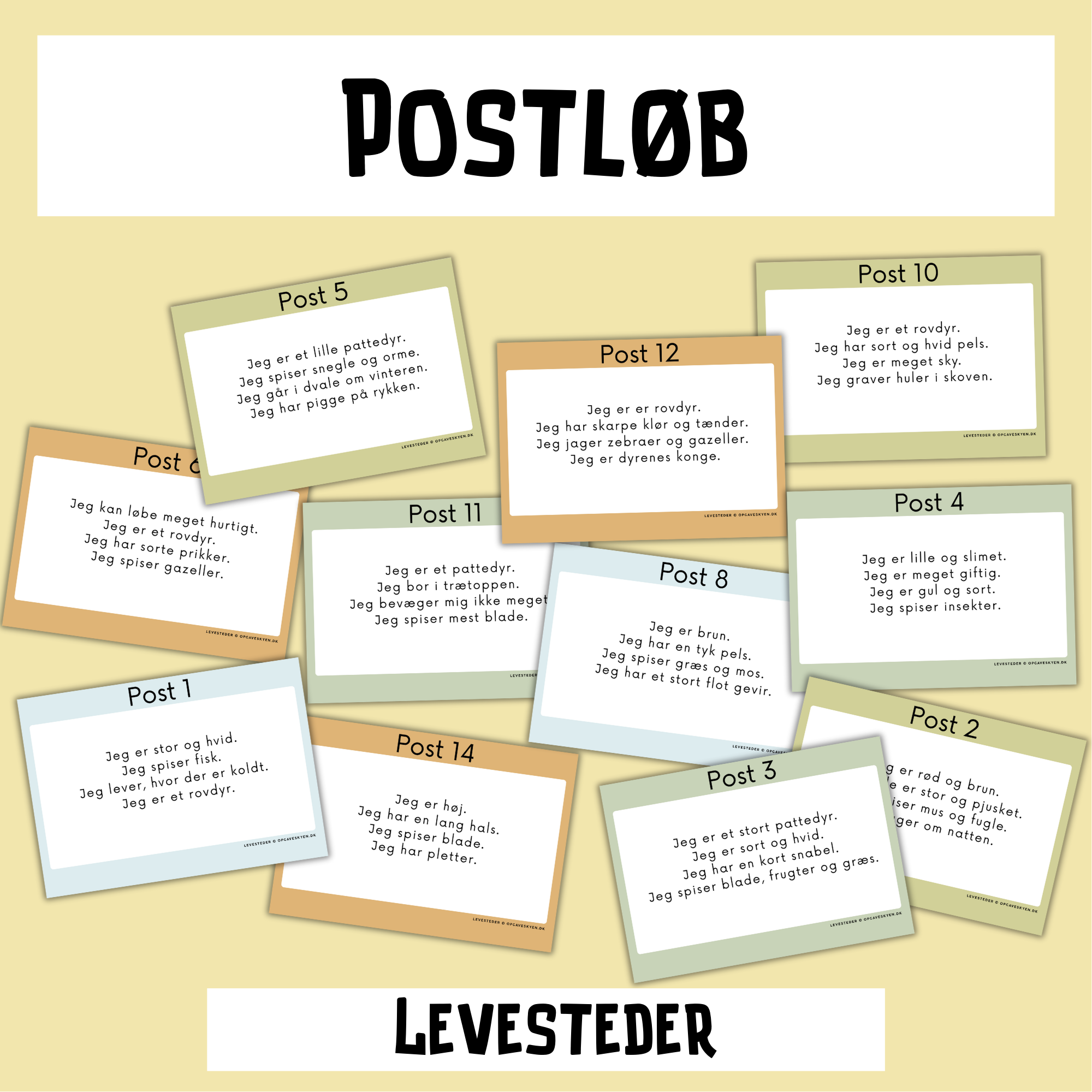 Read more about the article Postløb med ledetråde
