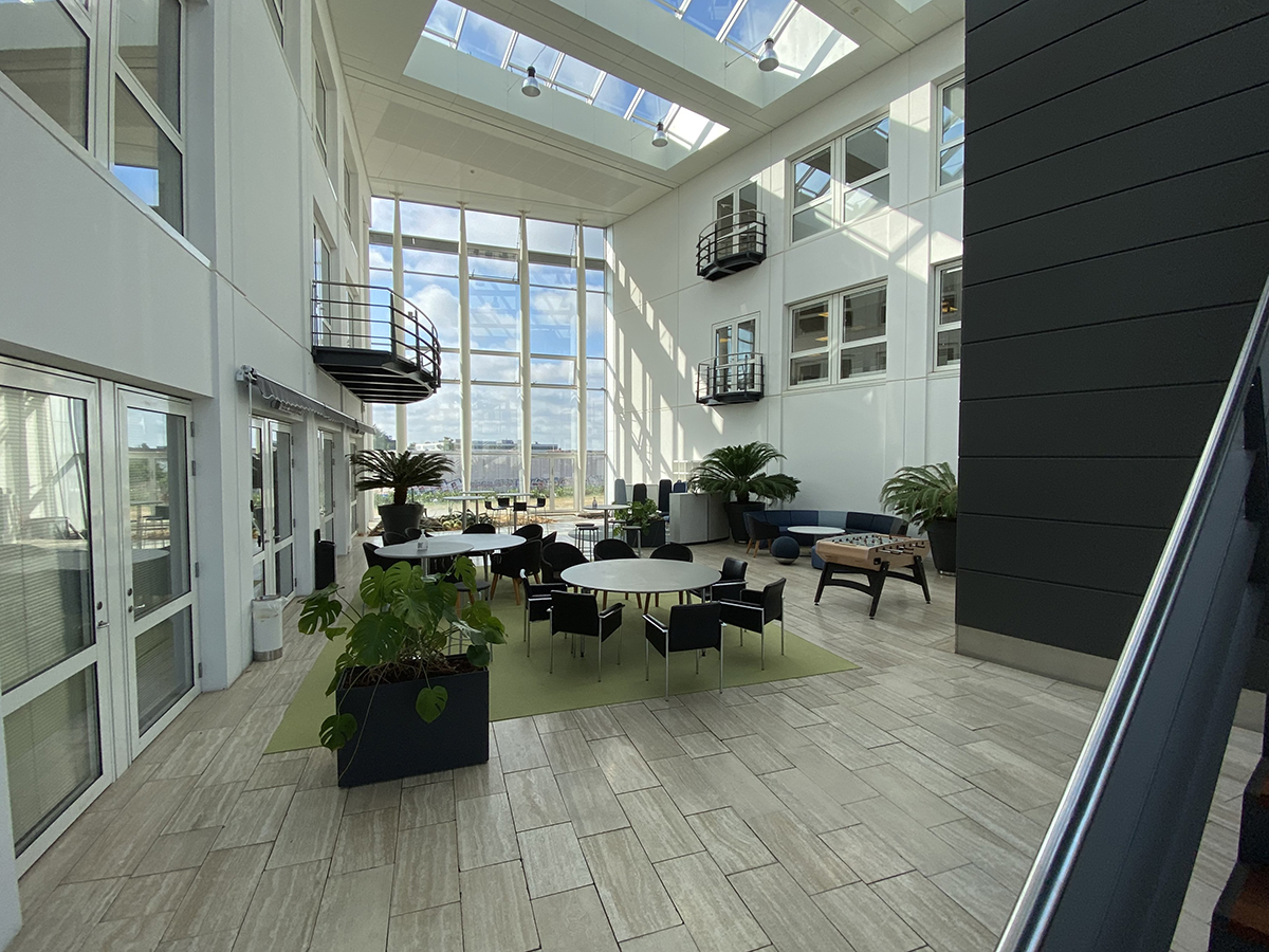 Atriumgård før