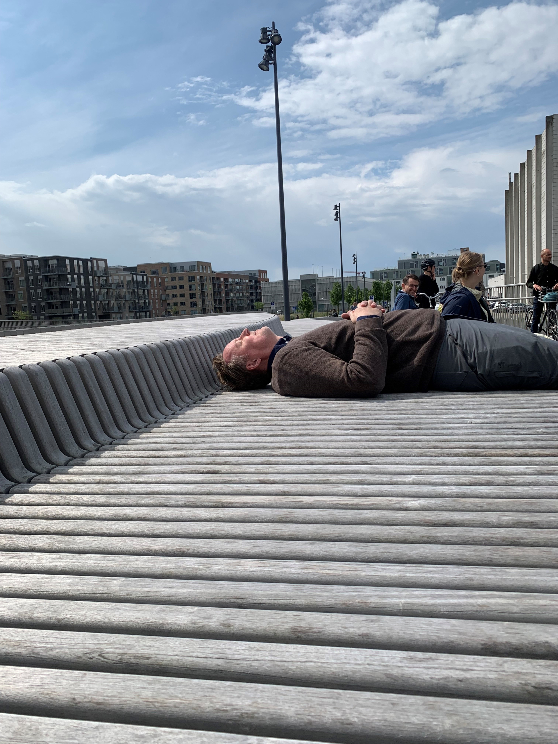 COBE bænk på Nobelbroen