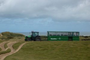 Traktor ved Rubjerg Knude Fyr