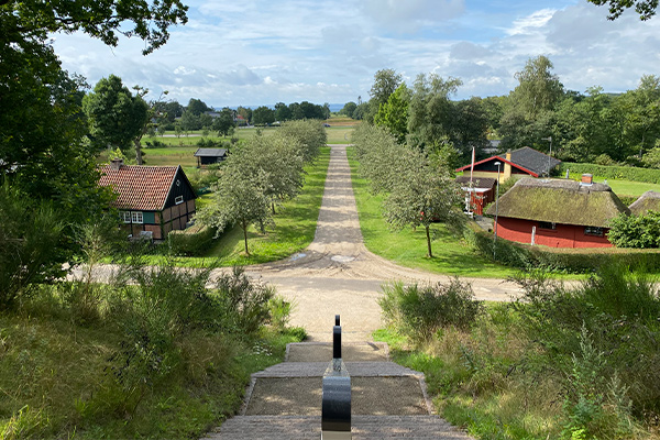 Egil Fischers Ferieby ved Femmøller Strand blev aldrig helt realiseret.