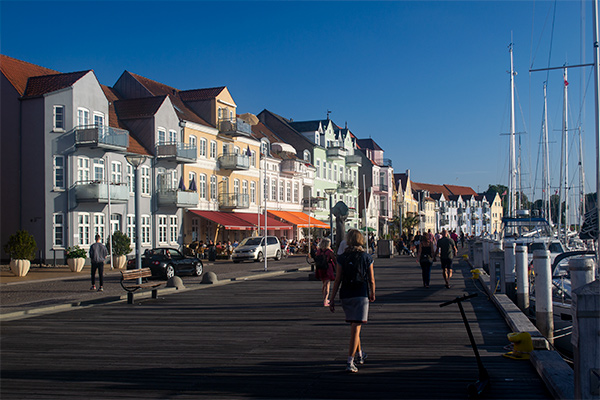 Havnepromenaden er et sikkert hit om sommeren.