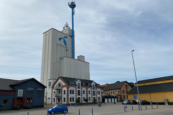 Siloen på havnen i Hobro