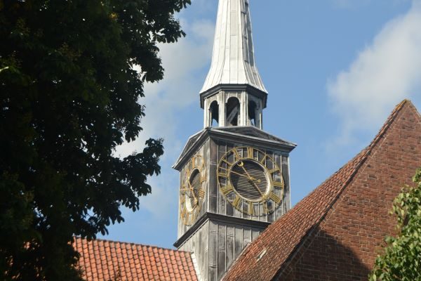 Spiret på Skt. Nicolai kirke i Aabenraa