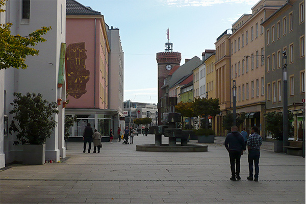 Spremberger Turm markerer udkanten af byens Altstadt