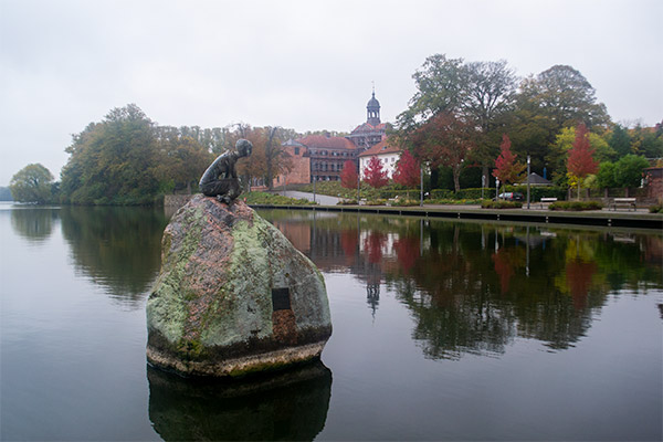 Eutins slot ligger ud til søen Grosser Eutiner See