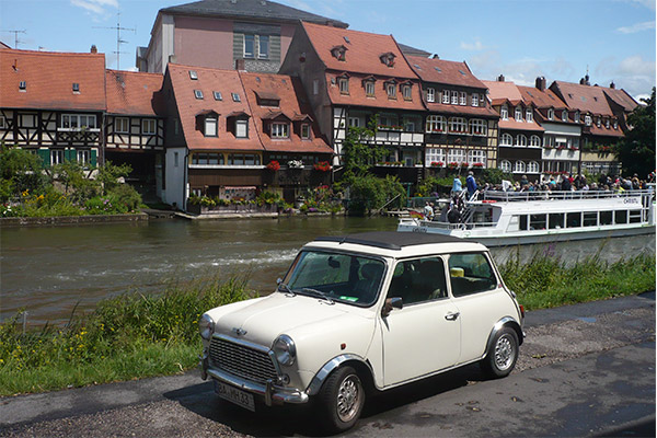 Der er mange velbevarede historiske bygninger i Bamberg.