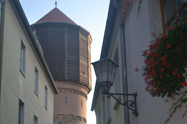 Byens gamle vandtårn.