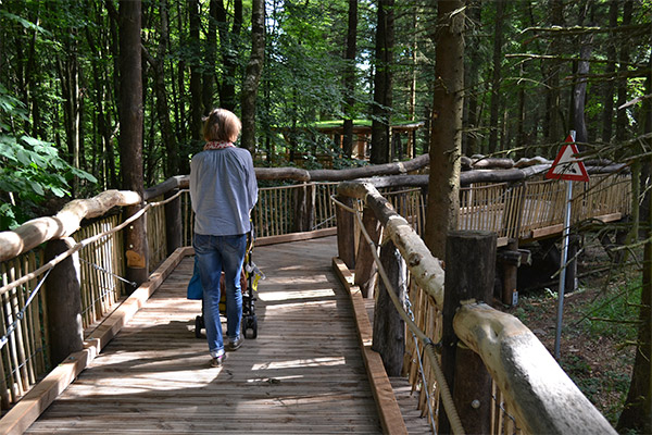 "Wilder Kermeter" er en børne- og handicapvenlig sti i nationalparken.