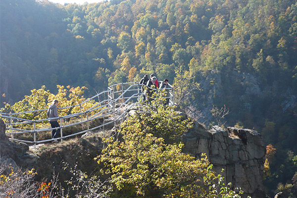 Rosstrappe giver en god udsigt over Bodetal.