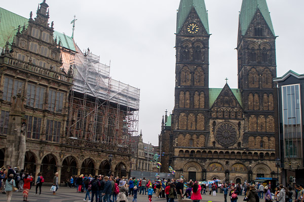 Bremen er blandt andet kendt for eventyret om de fire stadsmusikanter