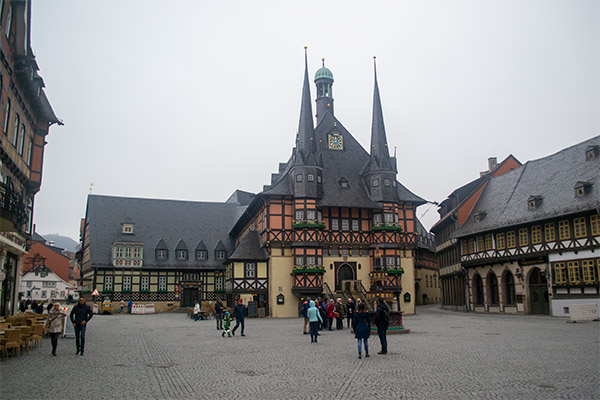 Rådhuset i Wernigerode må være et af de mest fotograferede i hele Tyskland.