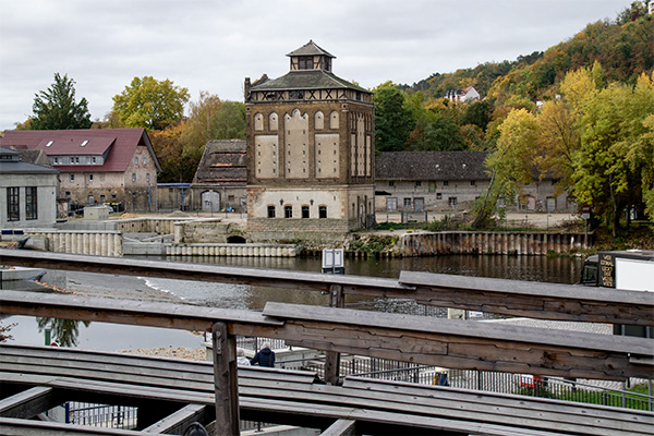 Vandkraftværket i Bad Kösen.