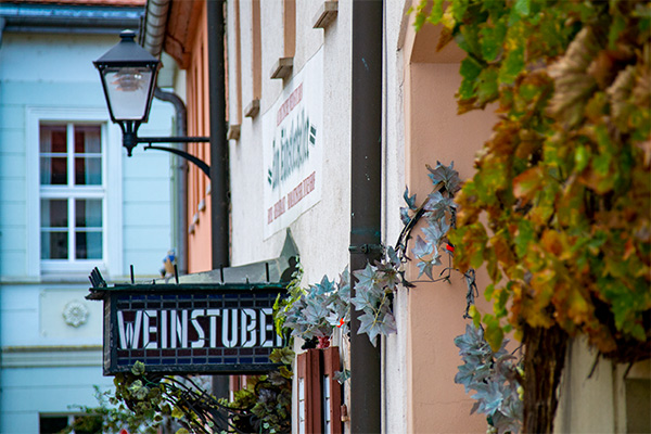 Normalt er der bierstuben i de fleste tyske byer. I Freyburg er det weinstuben i stedet.