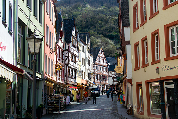 Gadebillede fra Bernkastel-Kues.