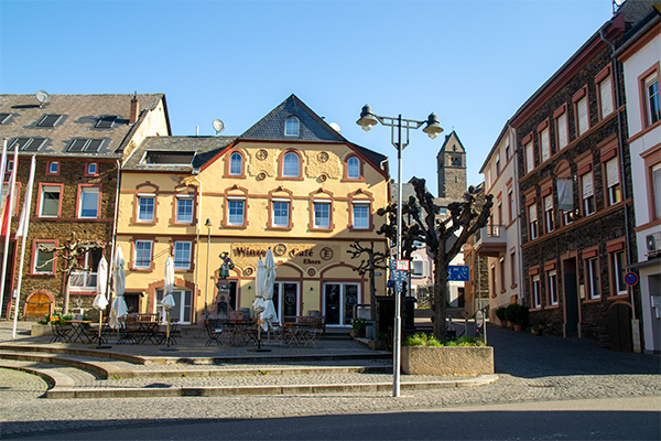 Marktplatz i bydelen Traben.