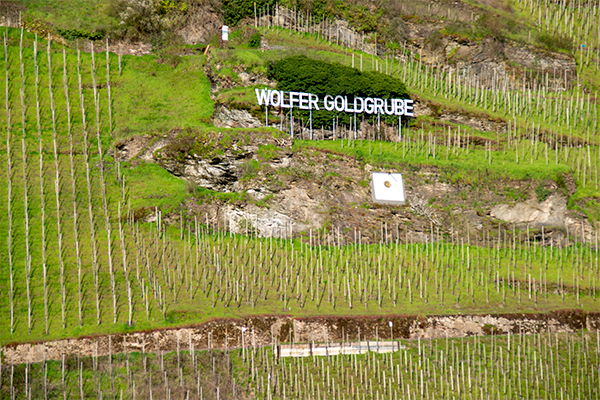 Hver landsby har sin egen plet i vinmarkerne.