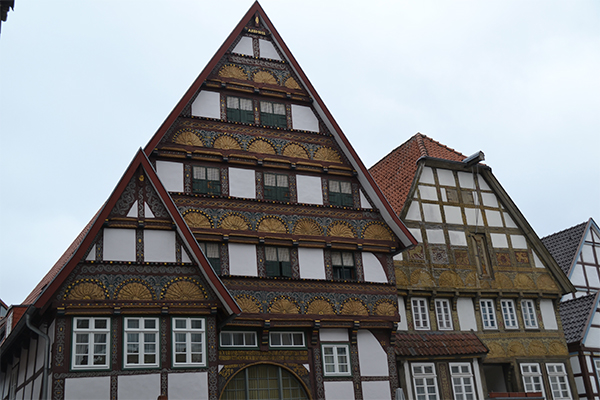 I Lange Strasse står nogle af de allerfineste bindingsværkshuse.