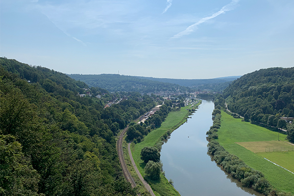 Udsigten fra udsigtsterrassen ved Weser Skywalk er ganske glimrende.