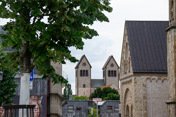 Der er mange kirketårne i Paderborns skyline