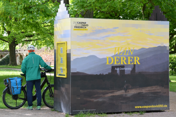 Et eksempel på, hvordan kunstneren Caspar David Friedrich malede klosterruinen.