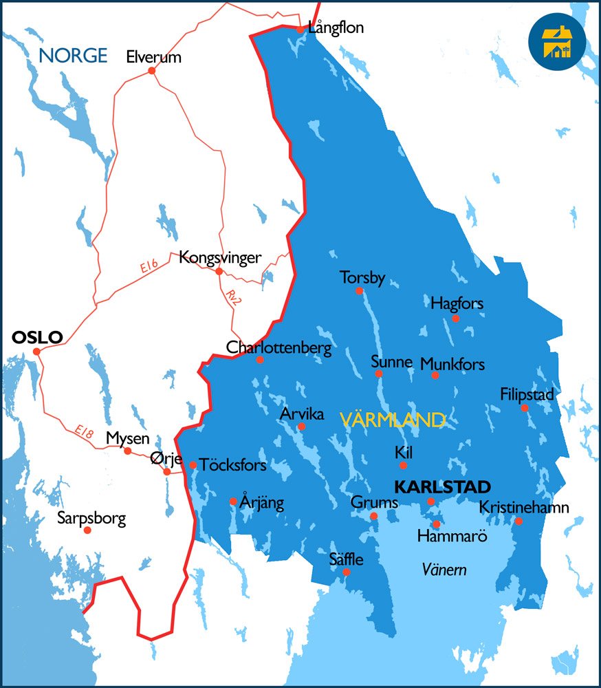 Hvor-er-Värmland-kart-reisevei-grense-fra-Norge