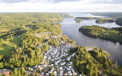 Camping rett over grensen i Västra Värmland