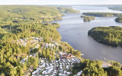 Camping rett over grensen i Västra Värmland