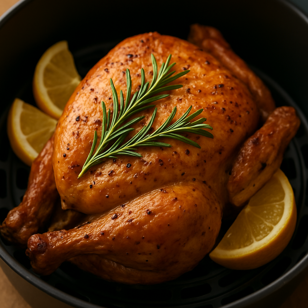 🍗 2. Hel kylling i airfryer – nem søndagskylling uden ovn