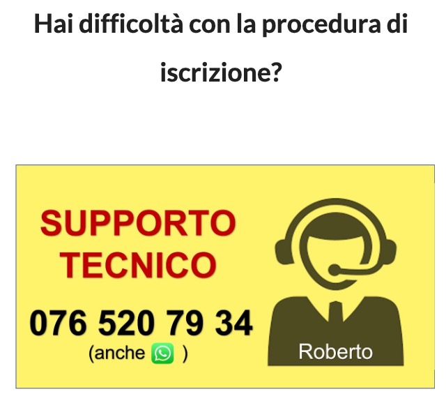 Supporto Tecnico 076 520 79 34