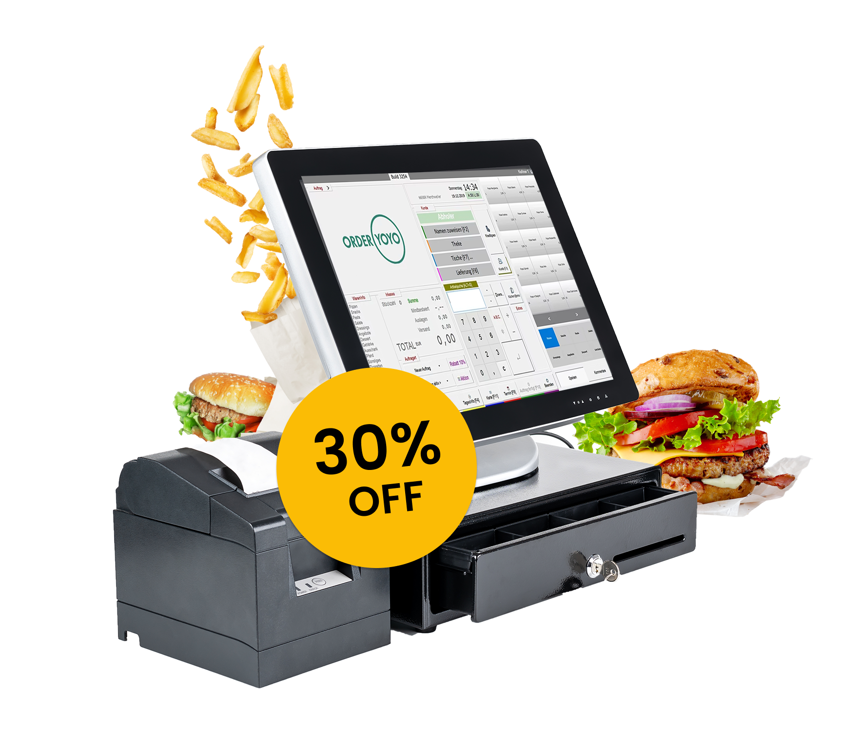 smart epos system for takeaway restaurants