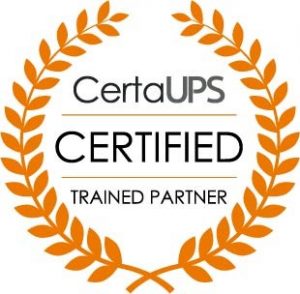 CertaUPS technically and commercially trained