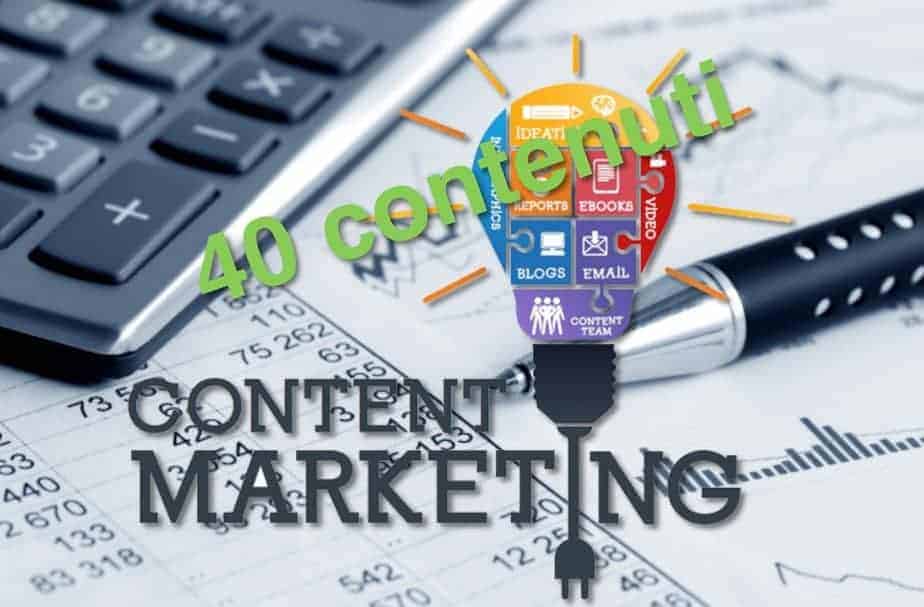 40 testi realizzati secondo content marketing