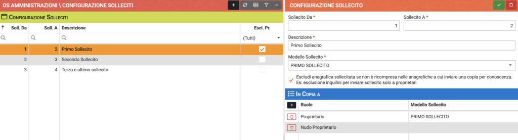 Solleciti in copia proprietario