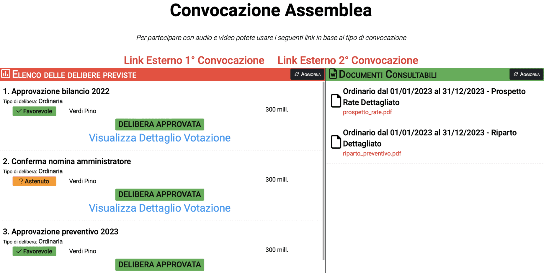 Assemblea online sul portale condomini Arcadia