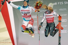 Mikaela Shiffrin and Ramon Zenhauesern