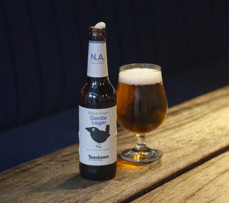 Øl på flaske, denne er alkohol fri