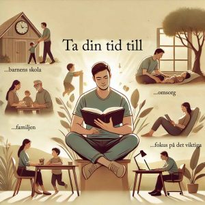 Bokillustration på hur du får mer gjort med mindre ansträngning? visar forskaren David Larsson Heidenblad i sin bok "Ta din tid".