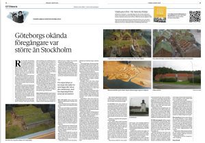 Bild på reportage om det första Lödöse publicerat 6 mars 2026.