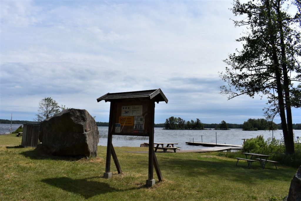 Råsviks badplats, utanför Kristdala. 