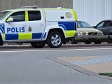 Bild på polisbil i Oskarshamn