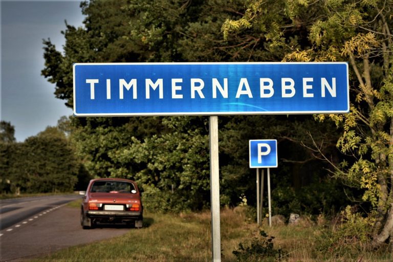 Ortsskylt, Timmernabben