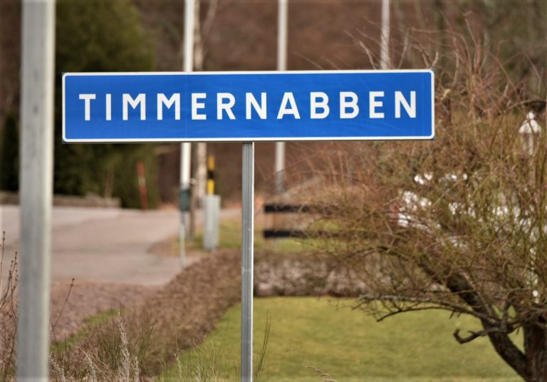 Vägskylt i Timmernabben