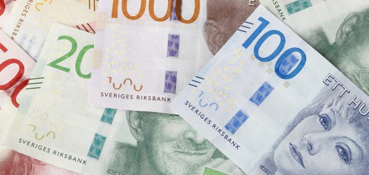 Bild på svenska sedlar