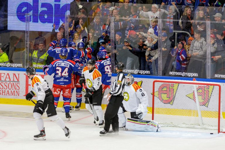 IK Oskarshamn gör mål mot Brynäs