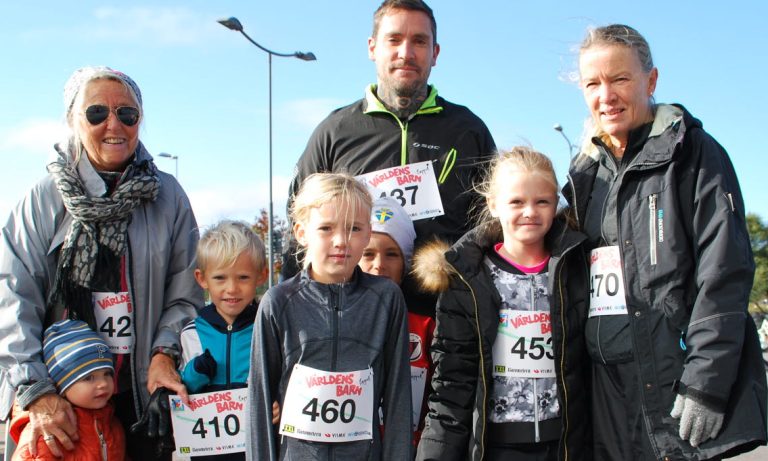 Deltagare på Världensbarnloppet