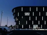 Förslag på ny arena med svart fasad