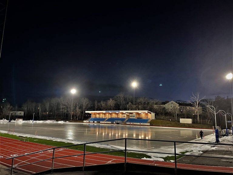 Bild på isbanan på Arena Oskarshamn